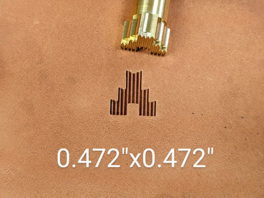 Hollow Aztec Lined Border B89