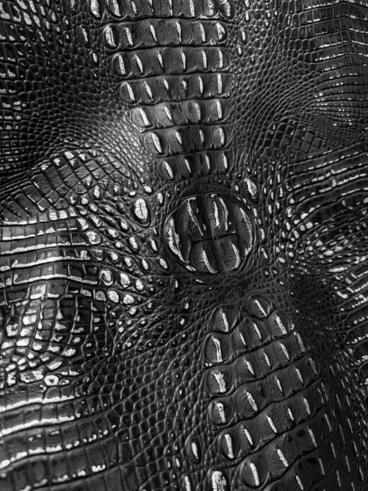 Embossed Crocodile Leather Collection