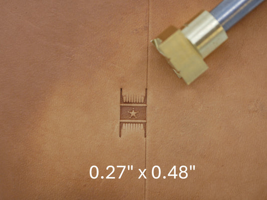 Sheriff Star Basket Weave B195