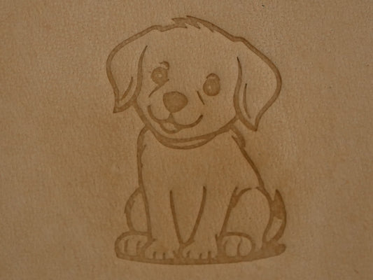 Golden Retriever Puppy Plate Stamp