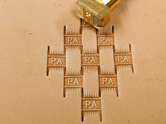 Custom Initials Basket Weave B83