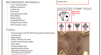Poker Card Case Pattern