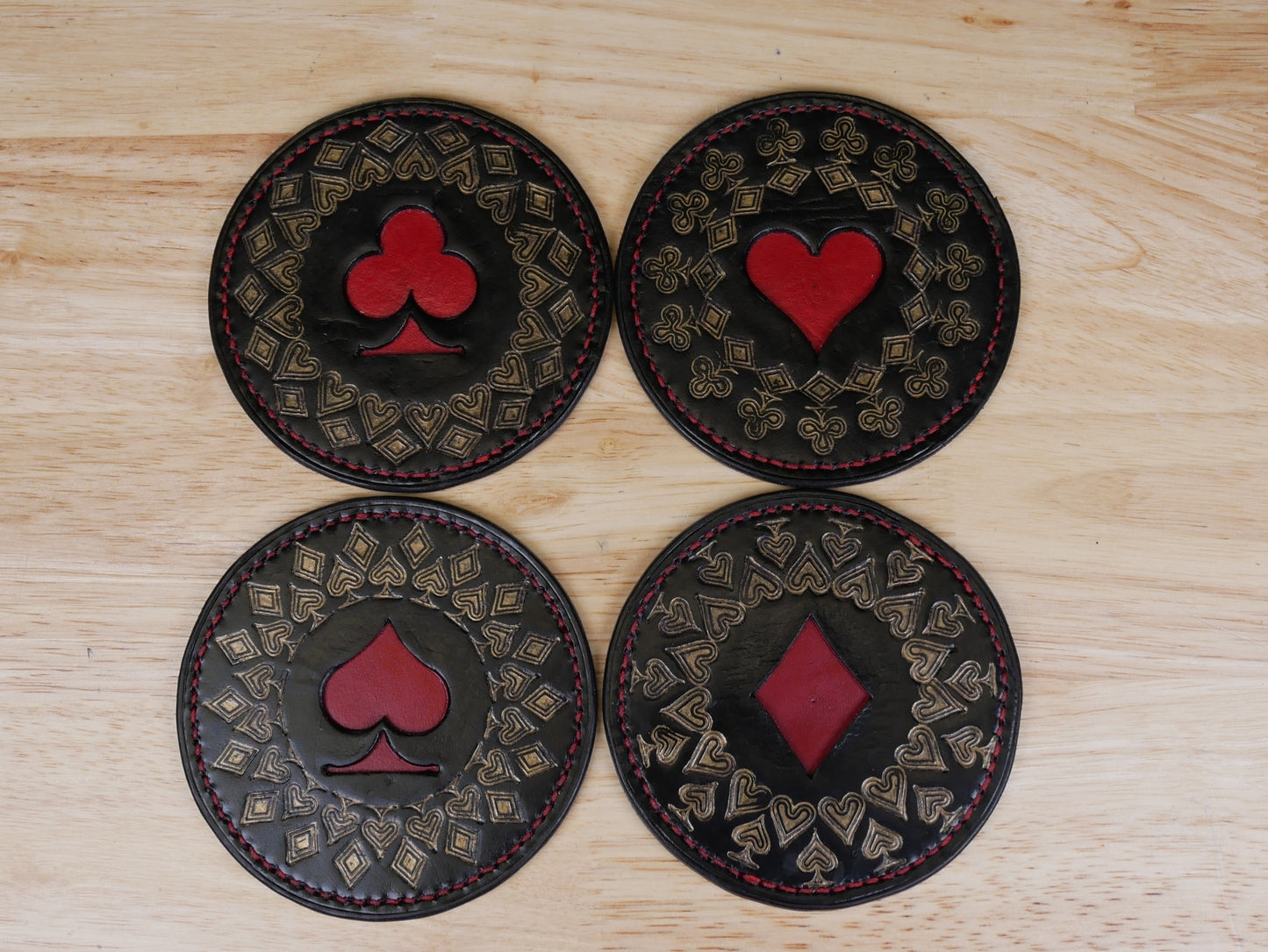 Poker Coasters Pattern
