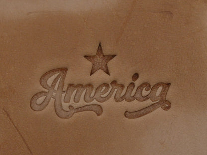 America w/ Star Plate Stamp