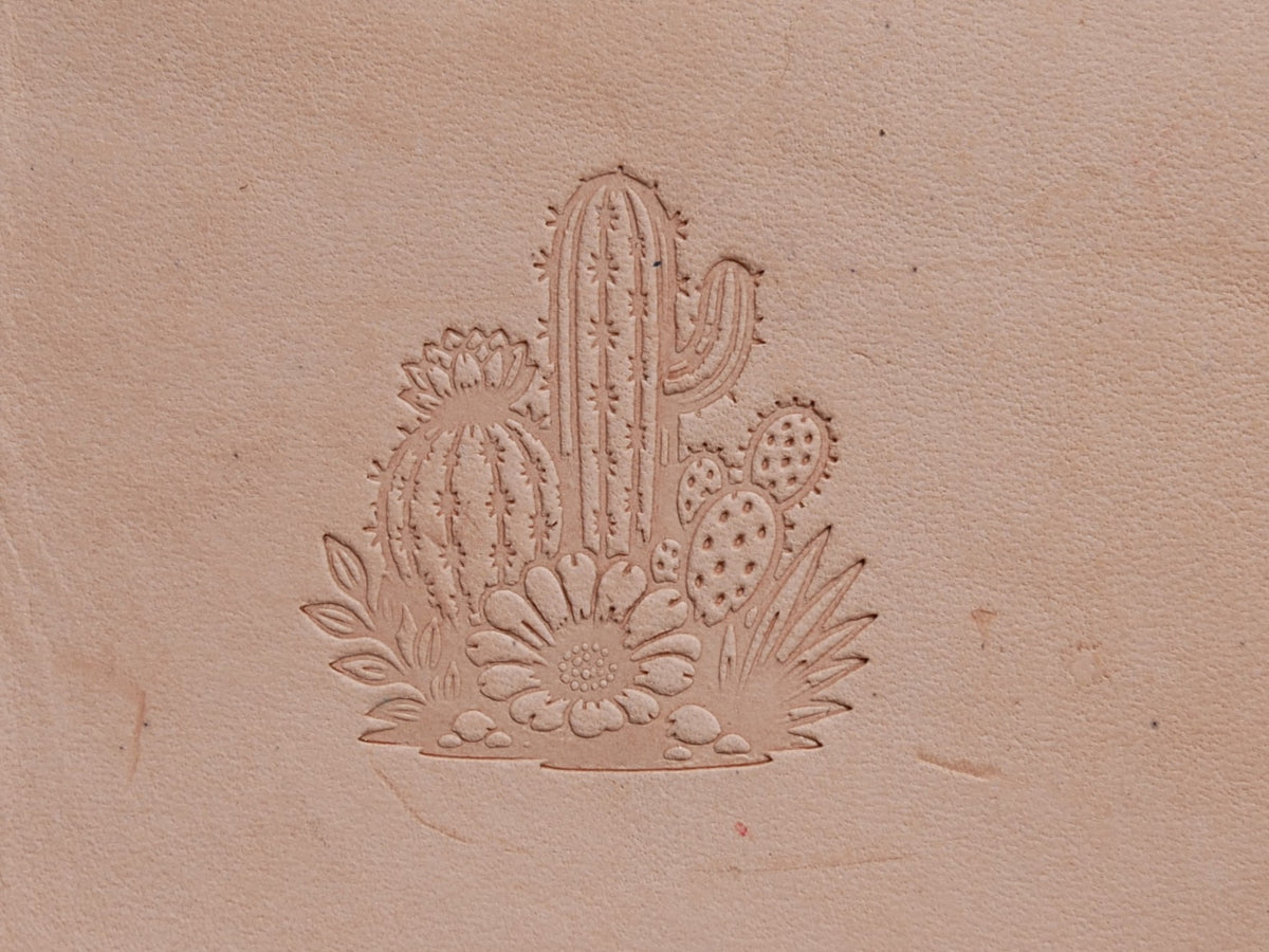 Cactus Flowers Plate Stamp