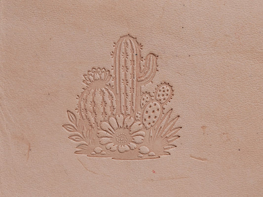 Cactus Flowers Plate Stamp
