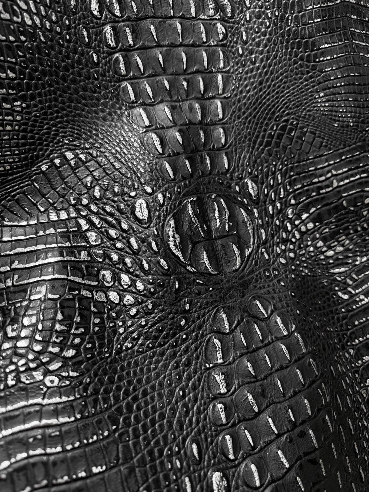 Embossed Crocodile Leather Collection
