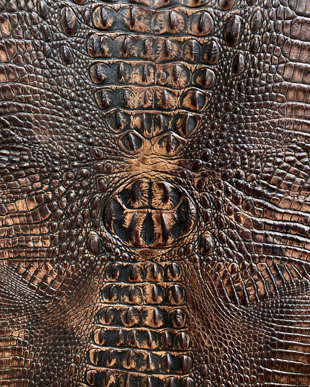 Embossed Crocodile Leather Collection