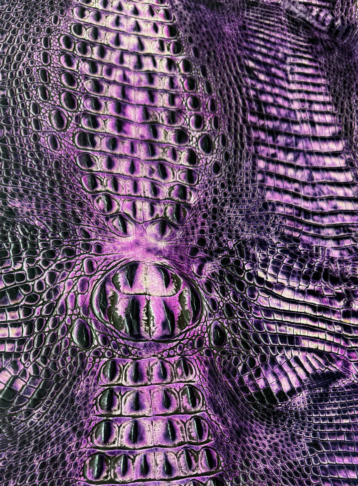 Embossed Crocodile Leather Collection