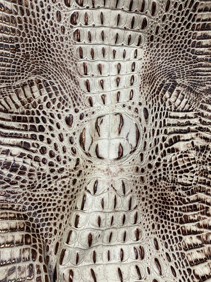Embossed Crocodile Leather Collection
