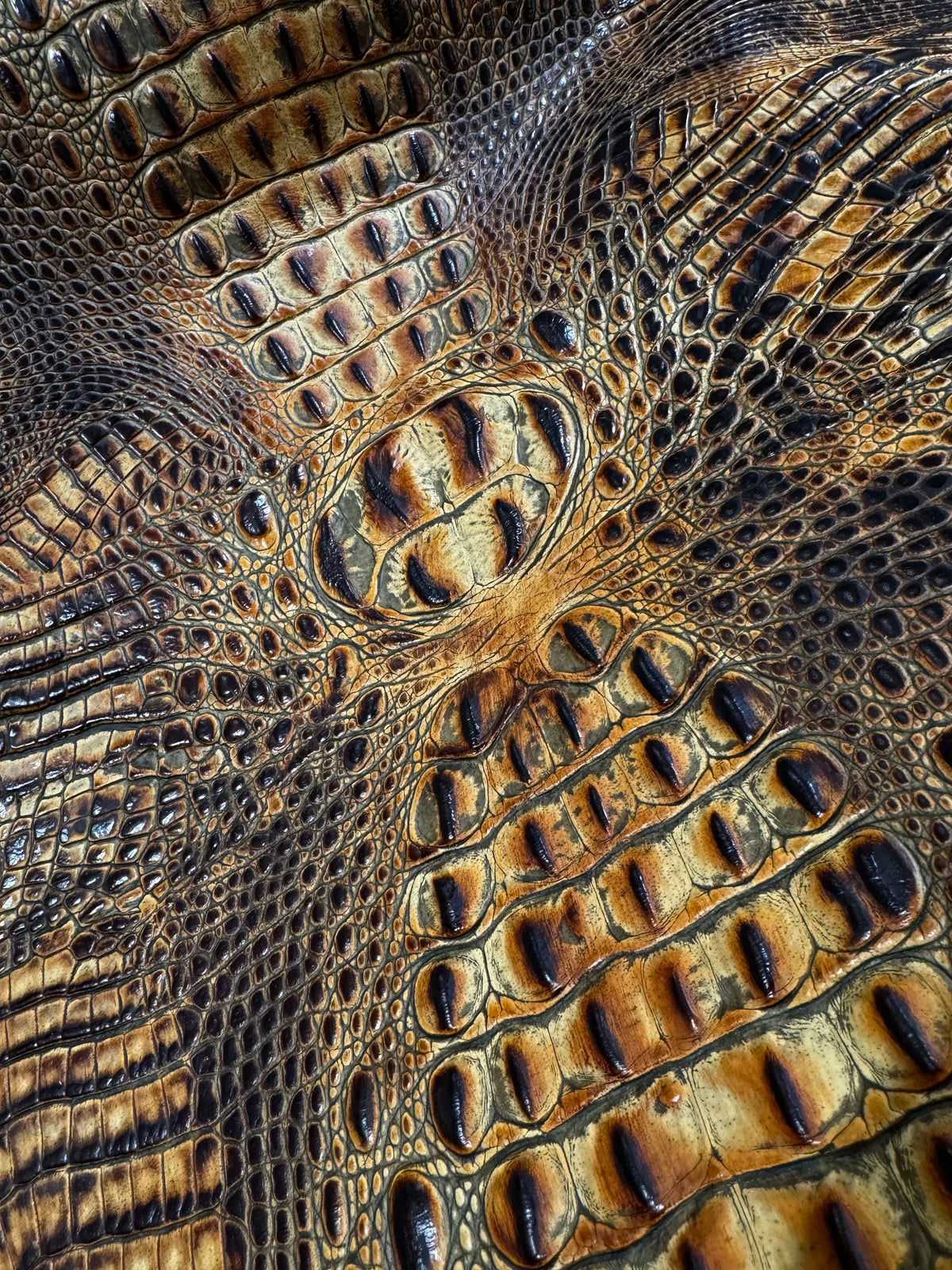 Embossed Crocodile Leather Collection