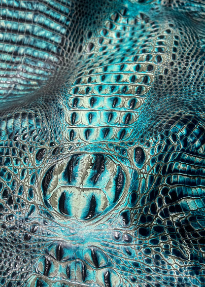 Embossed Crocodile Leather Collection