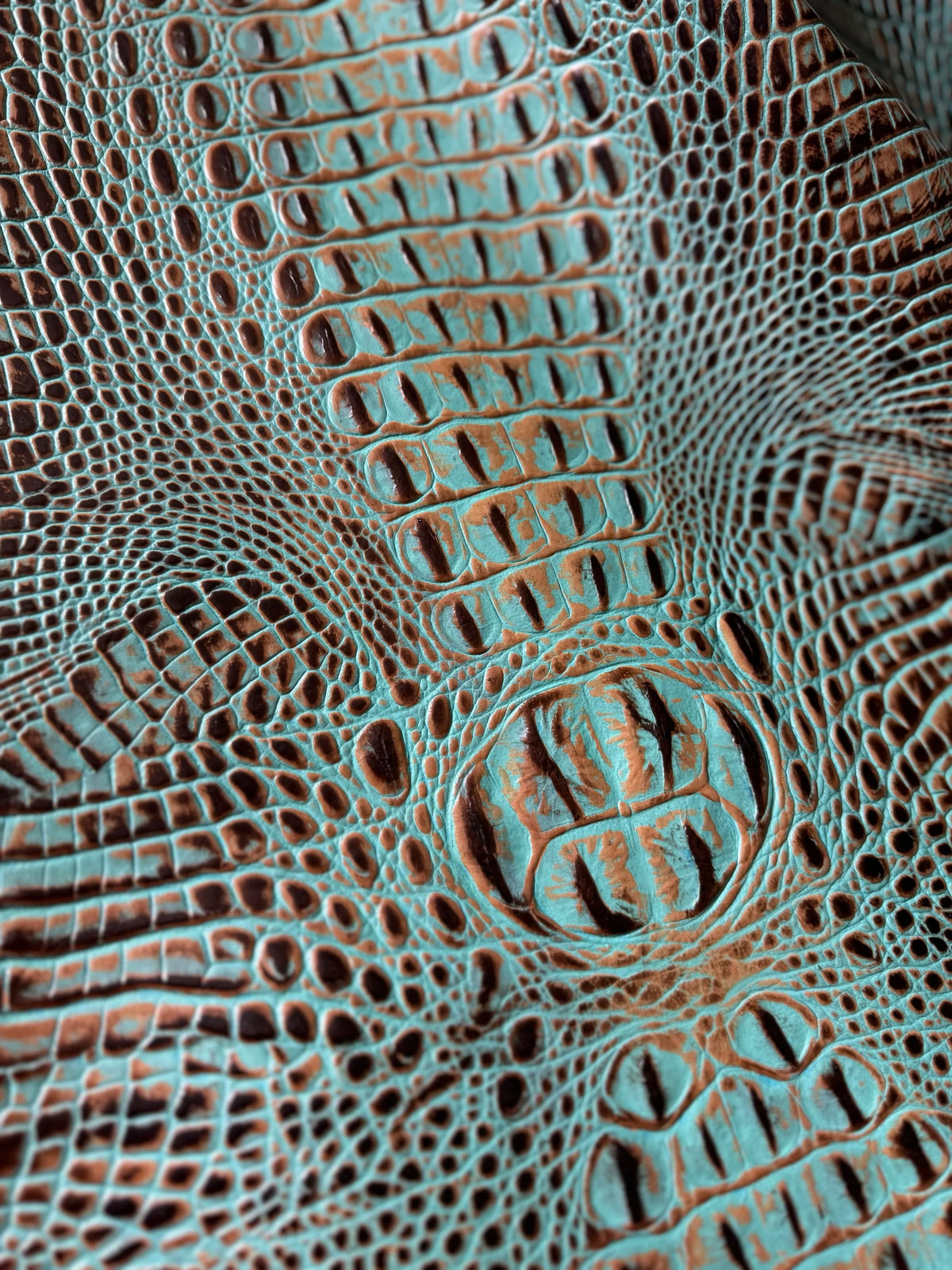 Embossed Crocodile Leather Collection