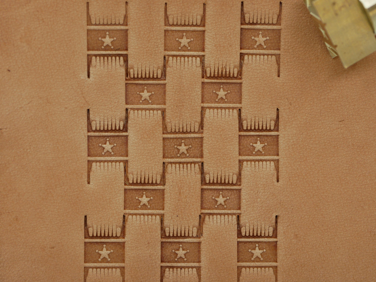 Sheriff Star Basket Weave B195