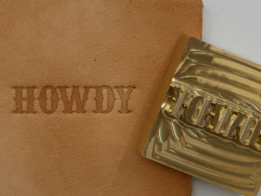 Howdy Plate Stamp