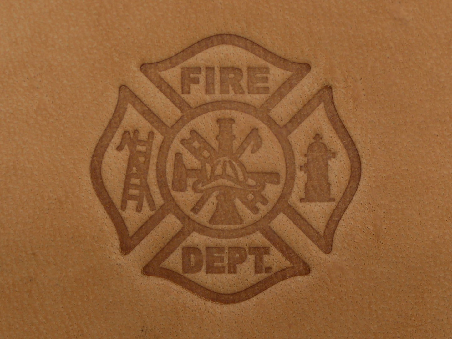 Firefighter Maltese Cross Plate Stamp