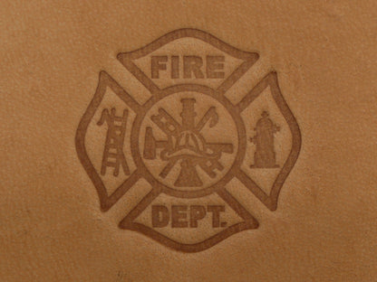 Firefighter Maltese Cross Plate Stamp
