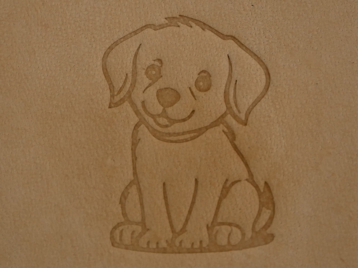 Golden Retriever Puppy Plate Stamp