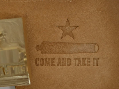 Come And Take It Plate Stamp