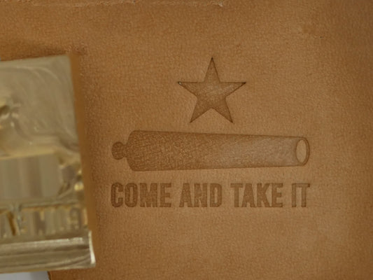 Come And Take It Plate Stamp