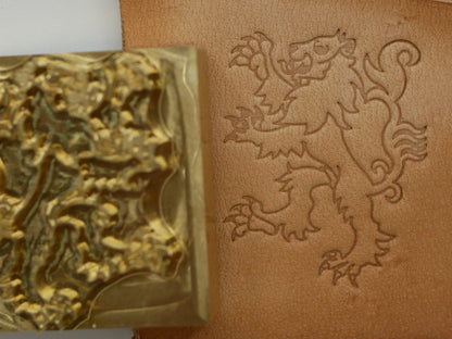 Rampant Lion Plate Stamp