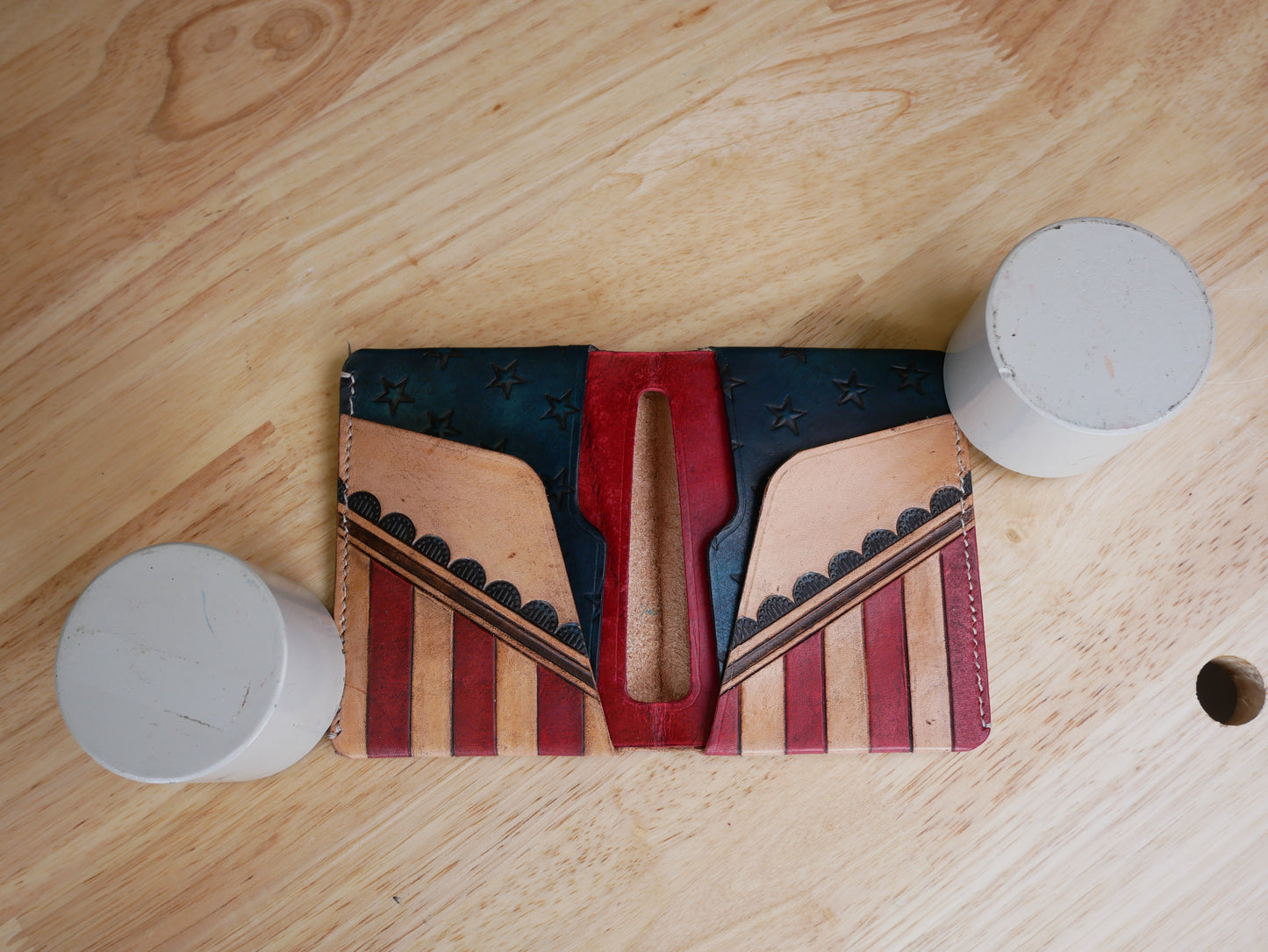 Patriotic Vertical Bifold Wallet