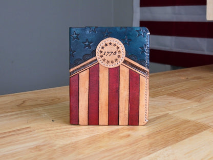 Patriotic Vertical Bifold Wallet