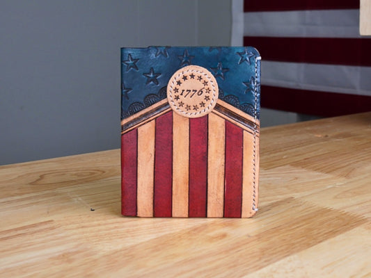 Patriotic Vertical Bifold Wallet