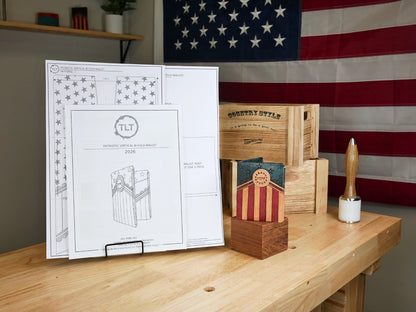 Patriotic Vertical Bifold Wallet