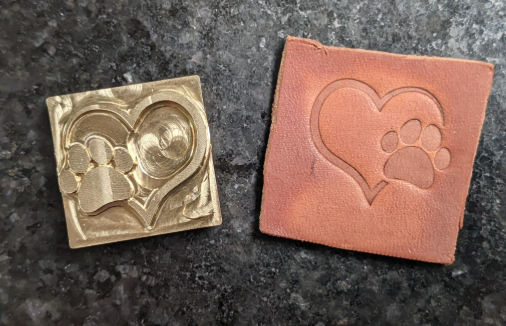 Heart w/ Paw Plate Stamp
