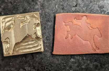 Bucking Bronco Plate Stamp