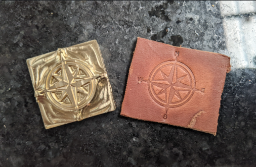 Compass Plate Stamp