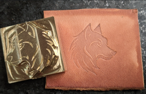 Wolf Face Plate Stamp