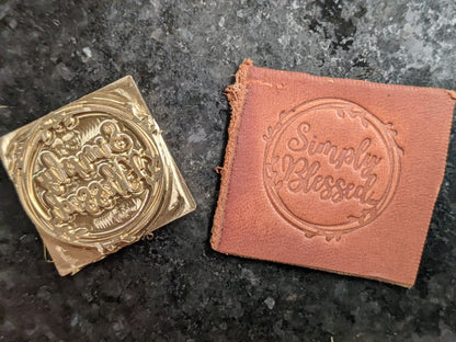 Simply Blessed Plate Stamp